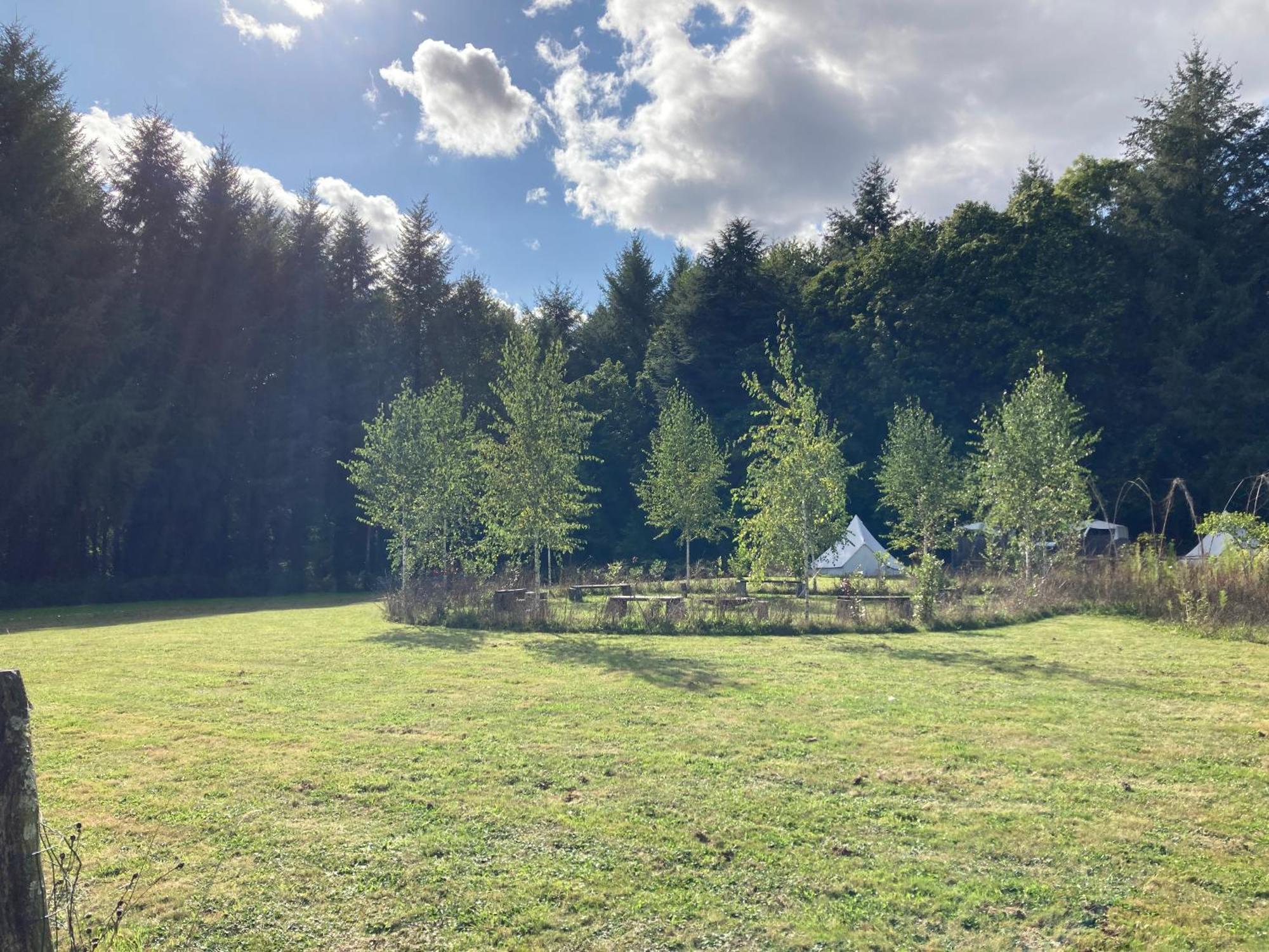 Au Pre Fleuri Eco Glamping Le Lindois Exterior foto