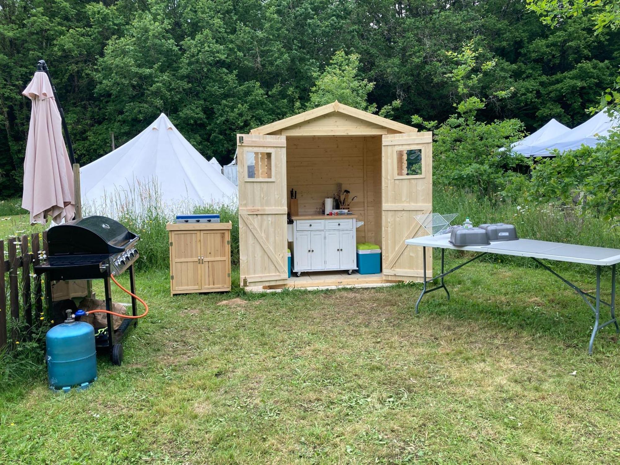Au Pre Fleuri Eco Glamping Le Lindois Exterior foto